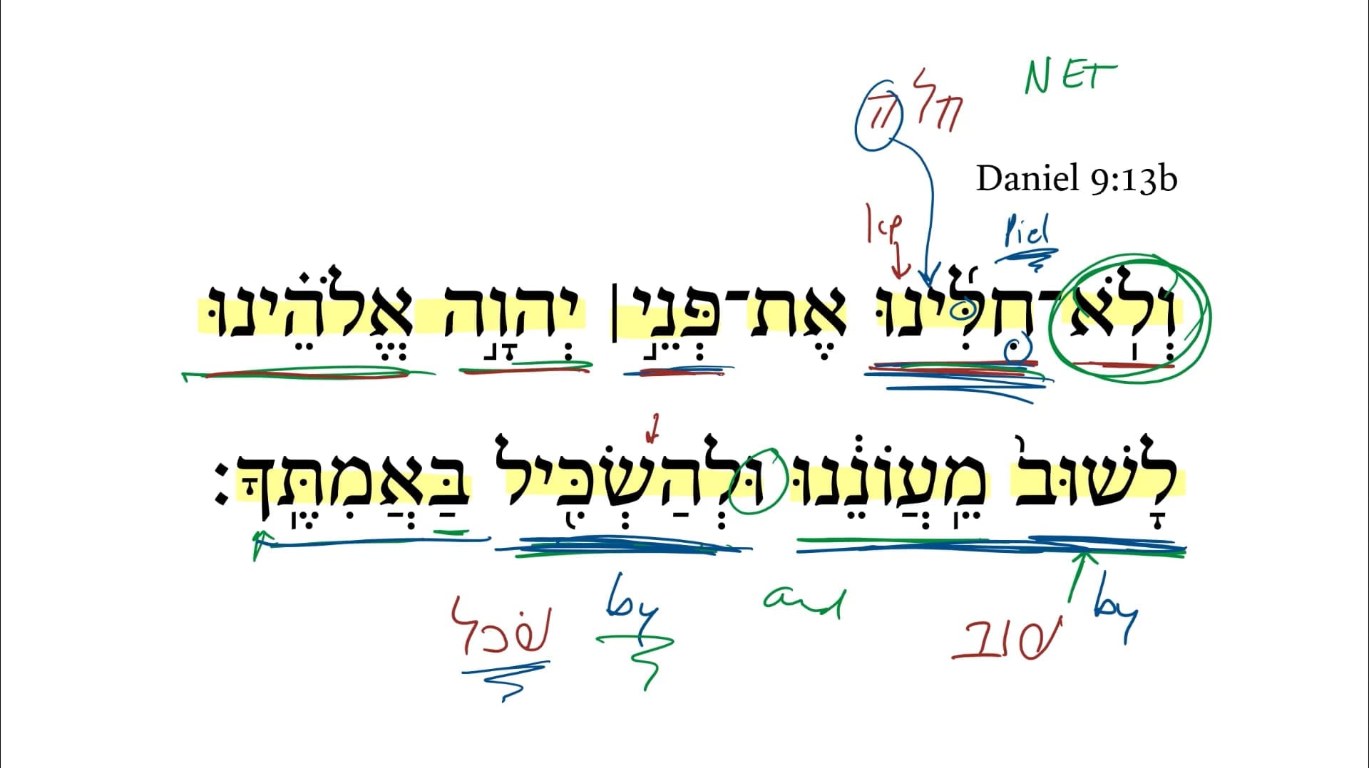 Daniel 9:13b | Daily Dose of Hebrew