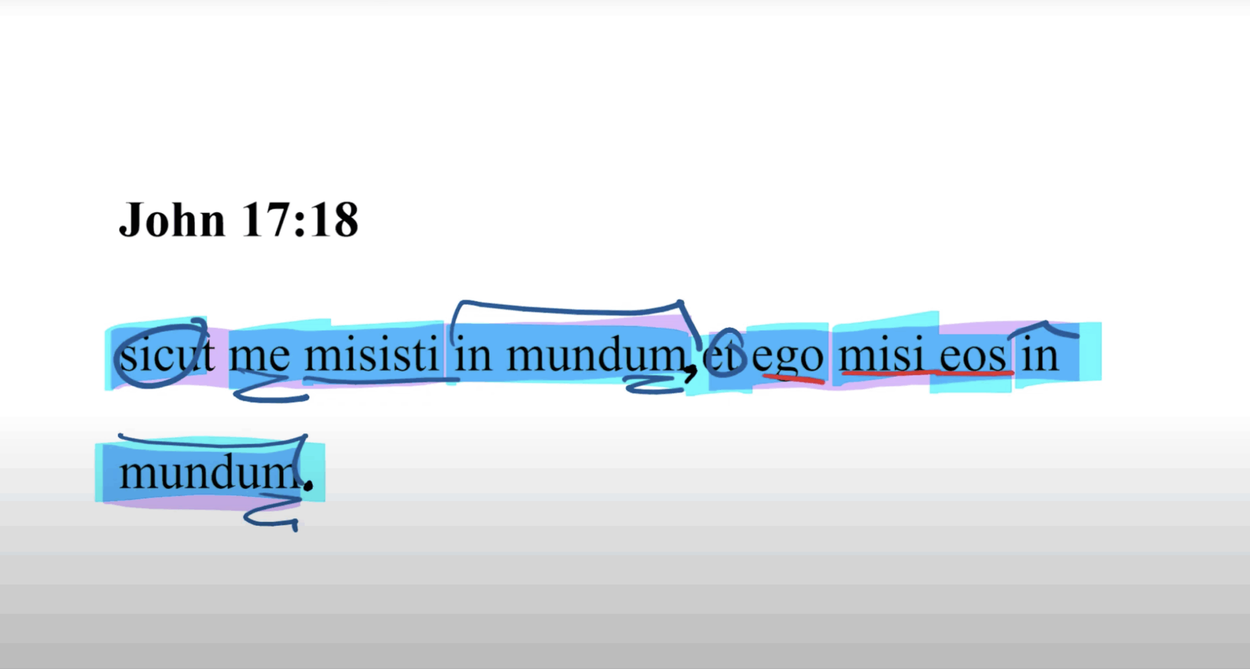 John 17:18 Latin Vulgate | Daily Dose of Latin